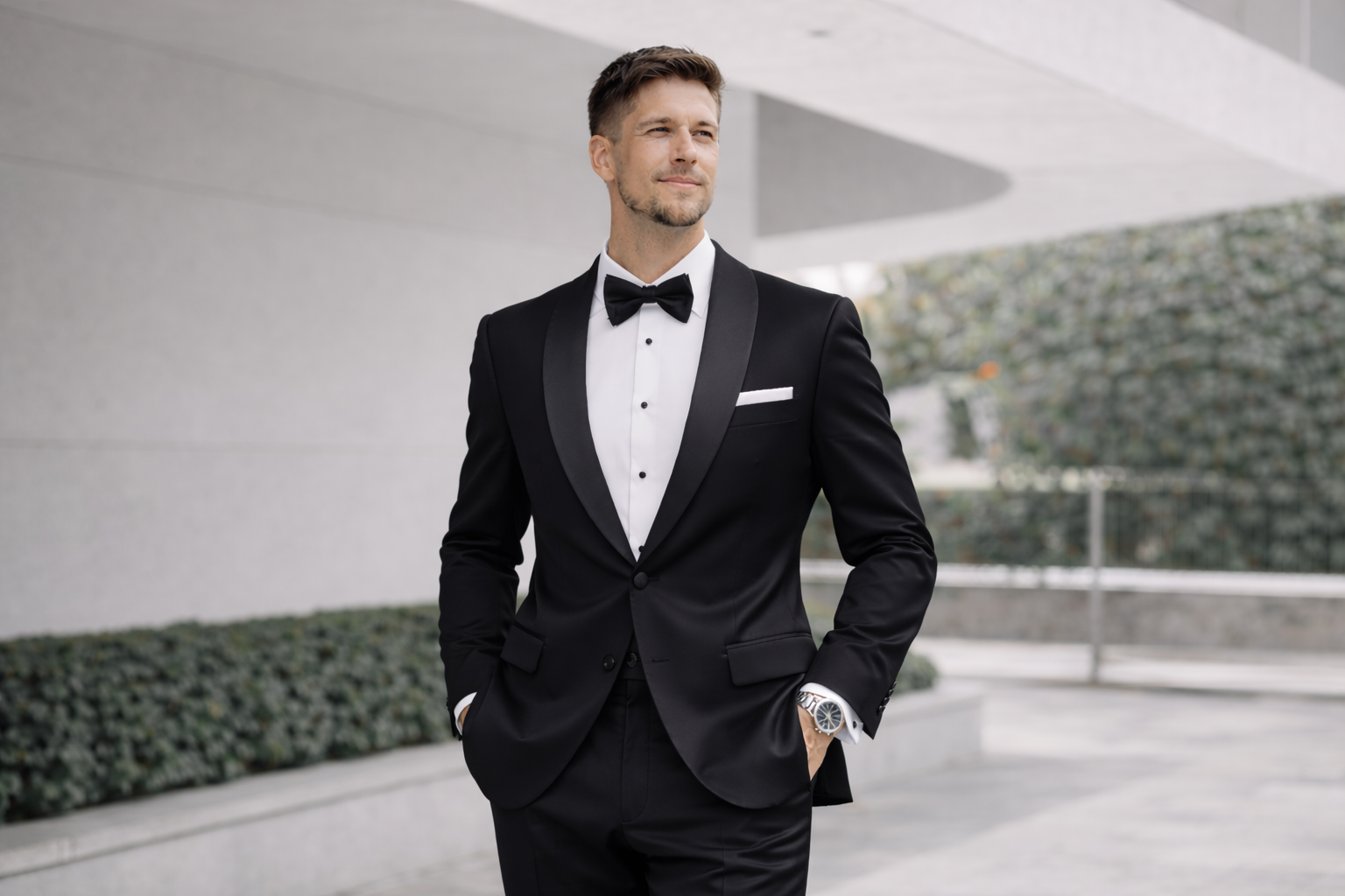 2LP Tuxedo USオリジナル Black Notch Lapel Tuxedo | Super 150s Wool – Anatoly & Sons