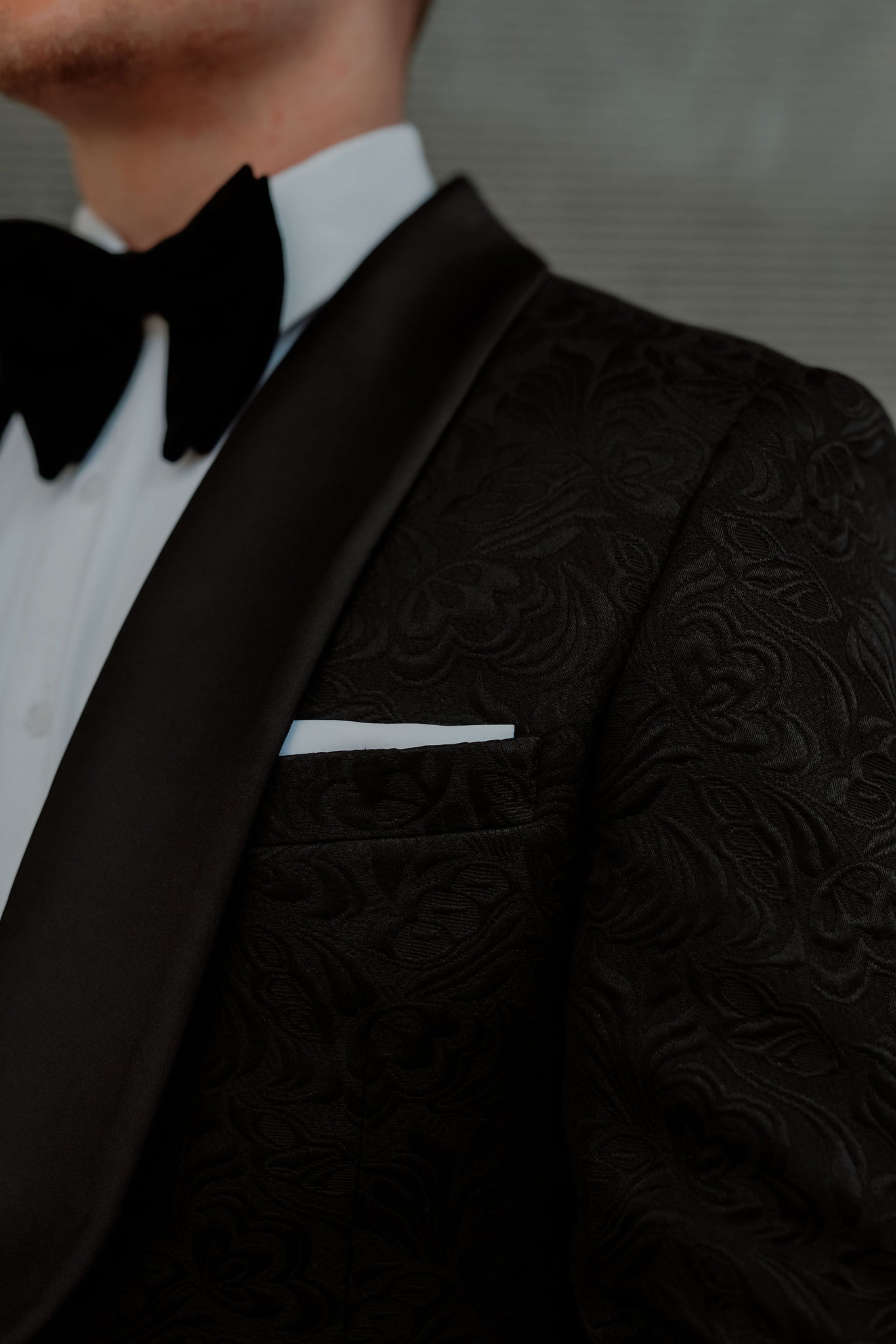 Shawl Lapel Black Tuxedo Suit