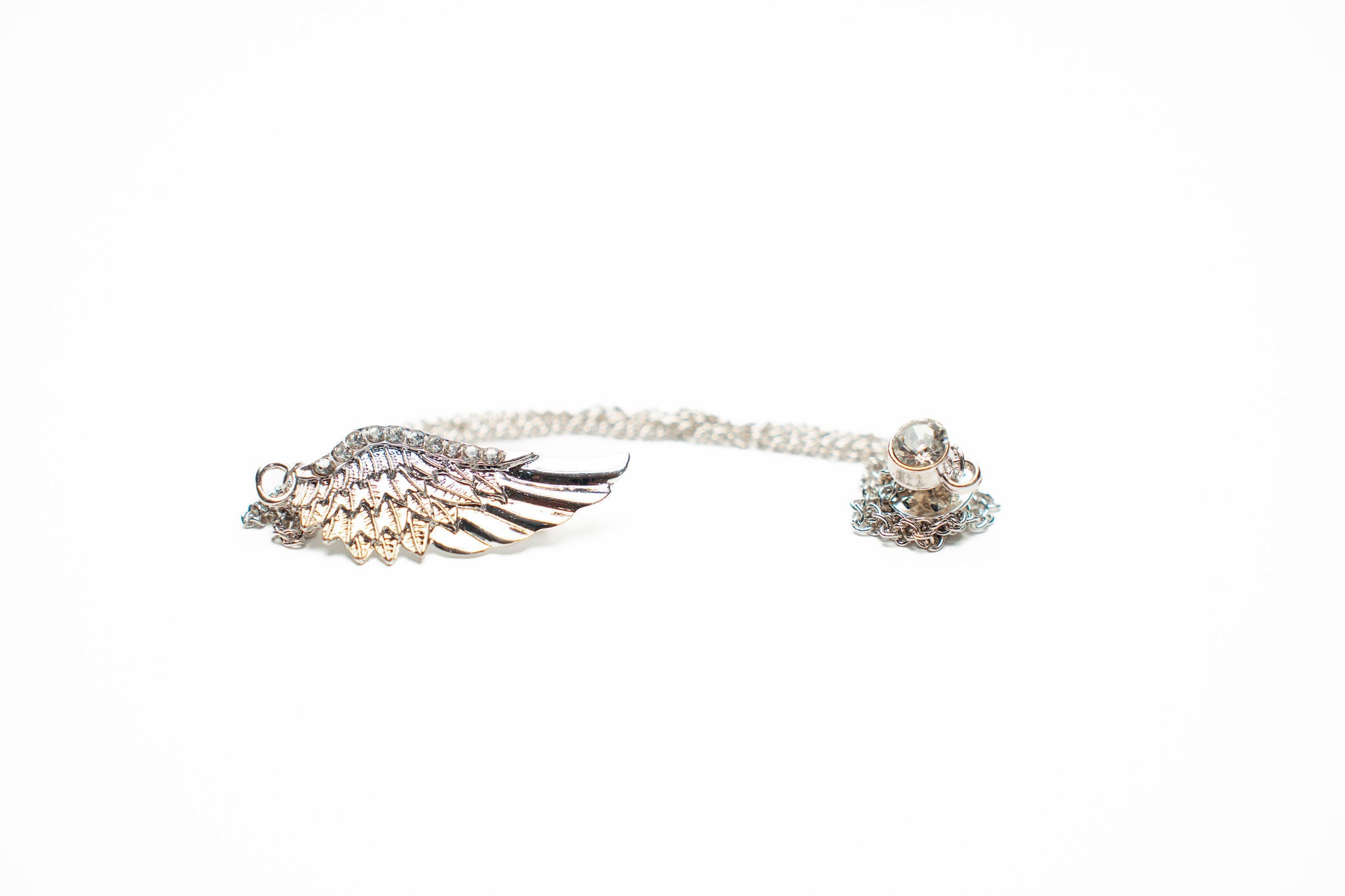 Silver Wings Brooche (Lapel Chain)