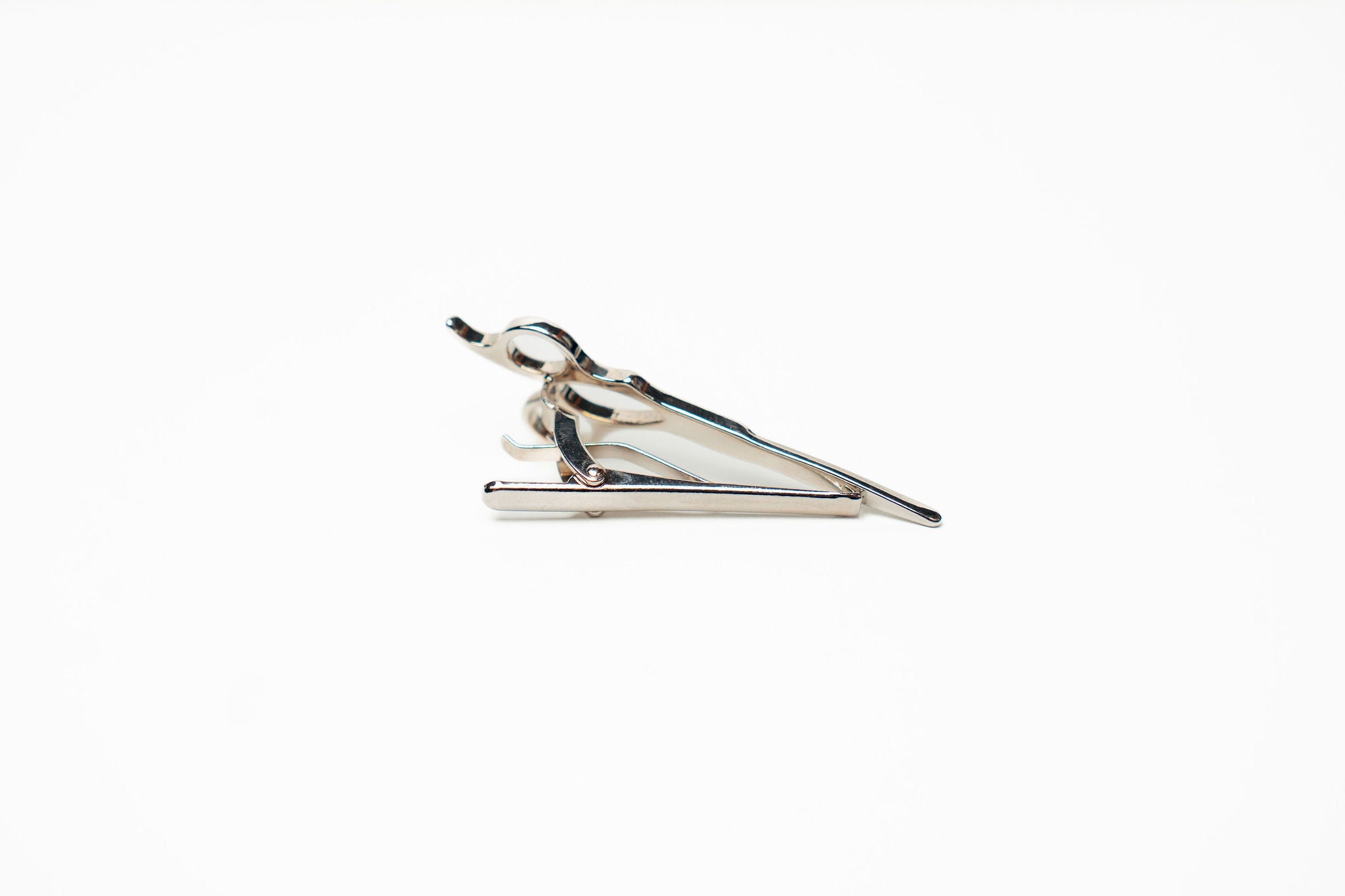 Silver Scissor Tie Bar