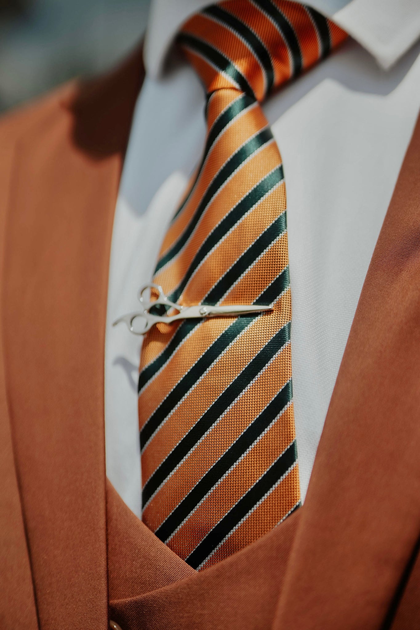 Chocolate Brown Contemporary Suit